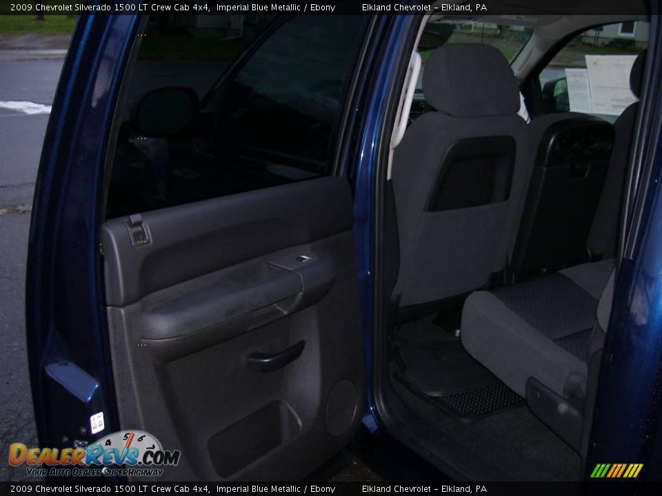 2009 Chevrolet Silverado 1500 LT Crew Cab 4x4 Imperial Blue Metallic / Ebony Photo #27