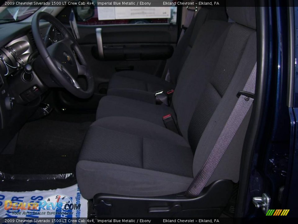 2009 Chevrolet Silverado 1500 LT Crew Cab 4x4 Imperial Blue Metallic / Ebony Photo #33