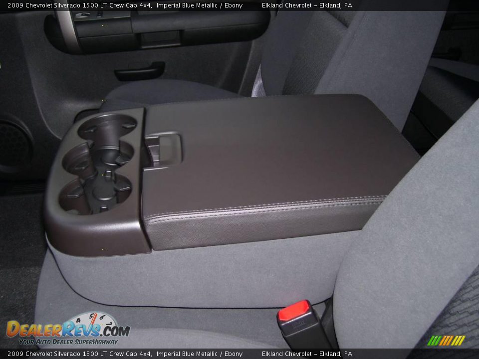 2009 Chevrolet Silverado 1500 LT Crew Cab 4x4 Imperial Blue Metallic / Ebony Photo #35