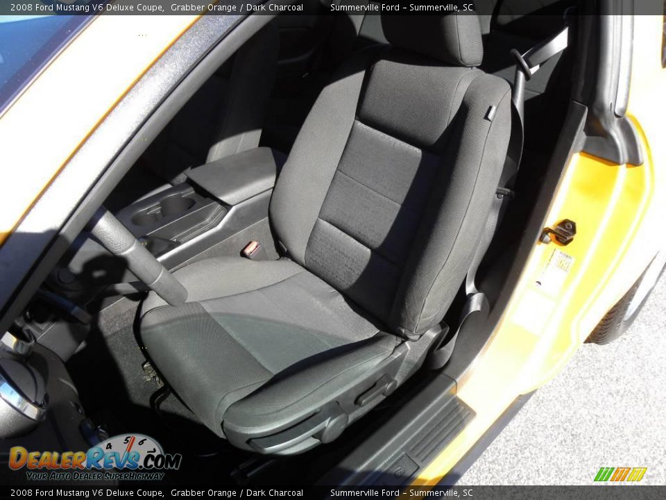 2008 Ford Mustang V6 Deluxe Coupe Grabber Orange / Dark Charcoal Photo #5