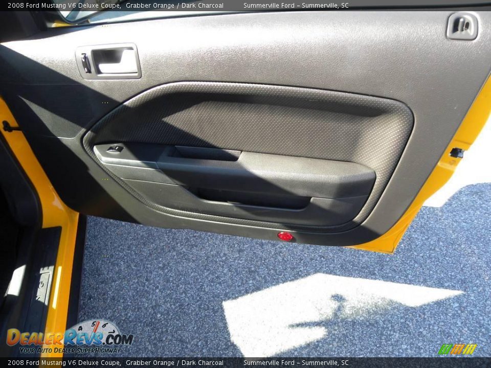 2008 Ford Mustang V6 Deluxe Coupe Grabber Orange / Dark Charcoal Photo #8