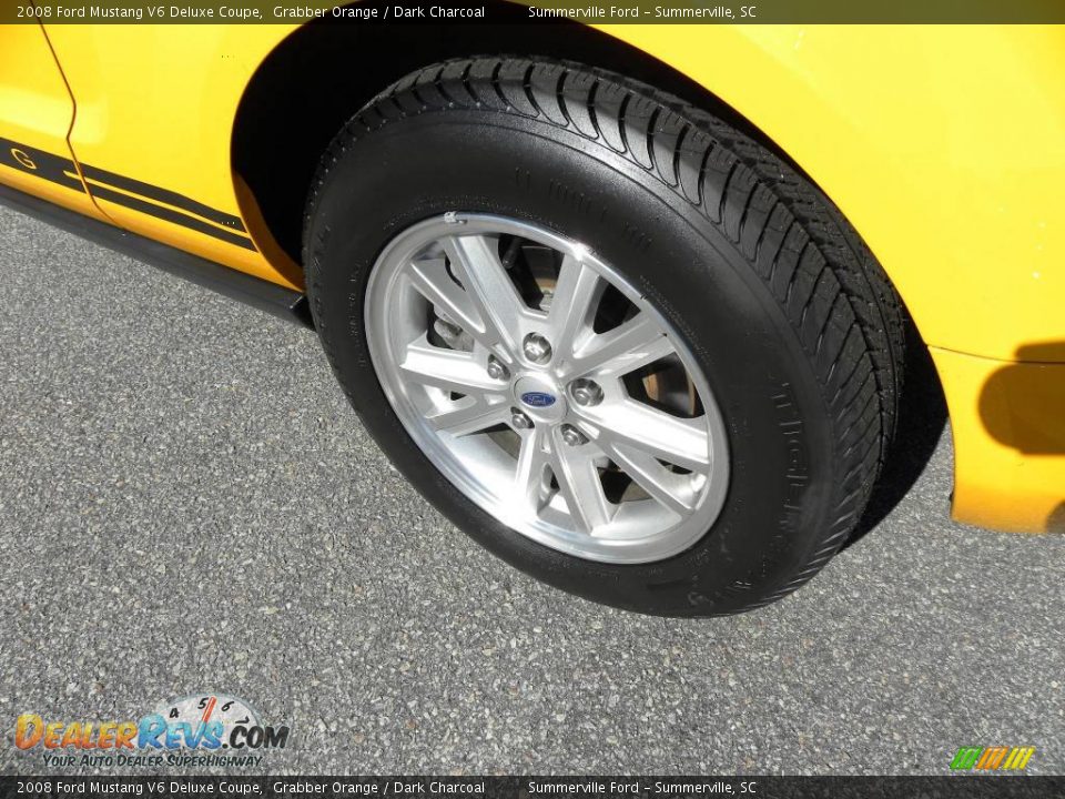 2008 Ford Mustang V6 Deluxe Coupe Grabber Orange / Dark Charcoal Photo #13