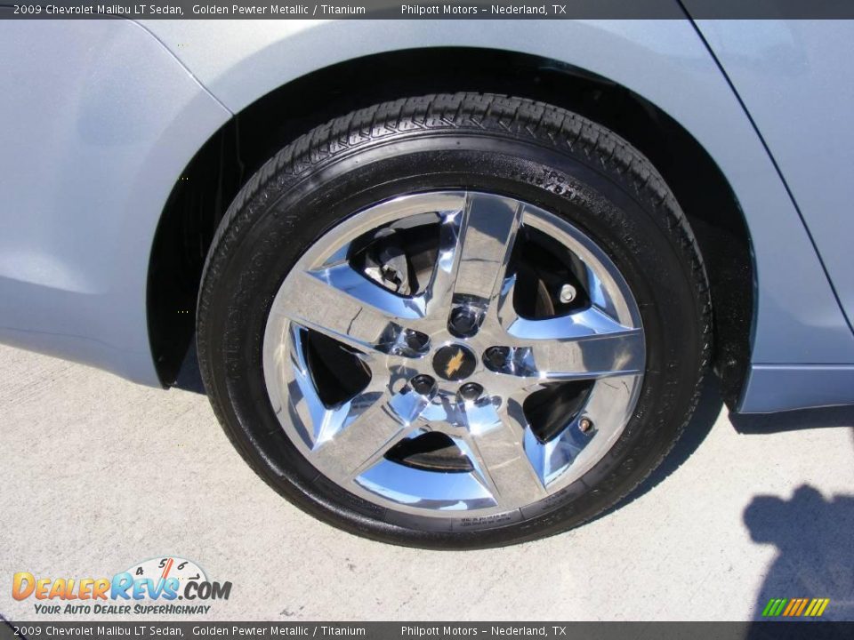2009 Chevrolet Malibu LT Sedan Golden Pewter Metallic / Titanium Photo #15