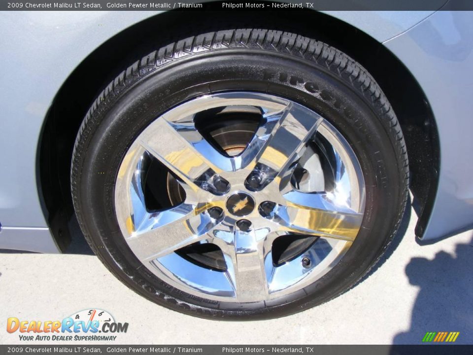 2009 Chevrolet Malibu LT Sedan Golden Pewter Metallic / Titanium Photo #16