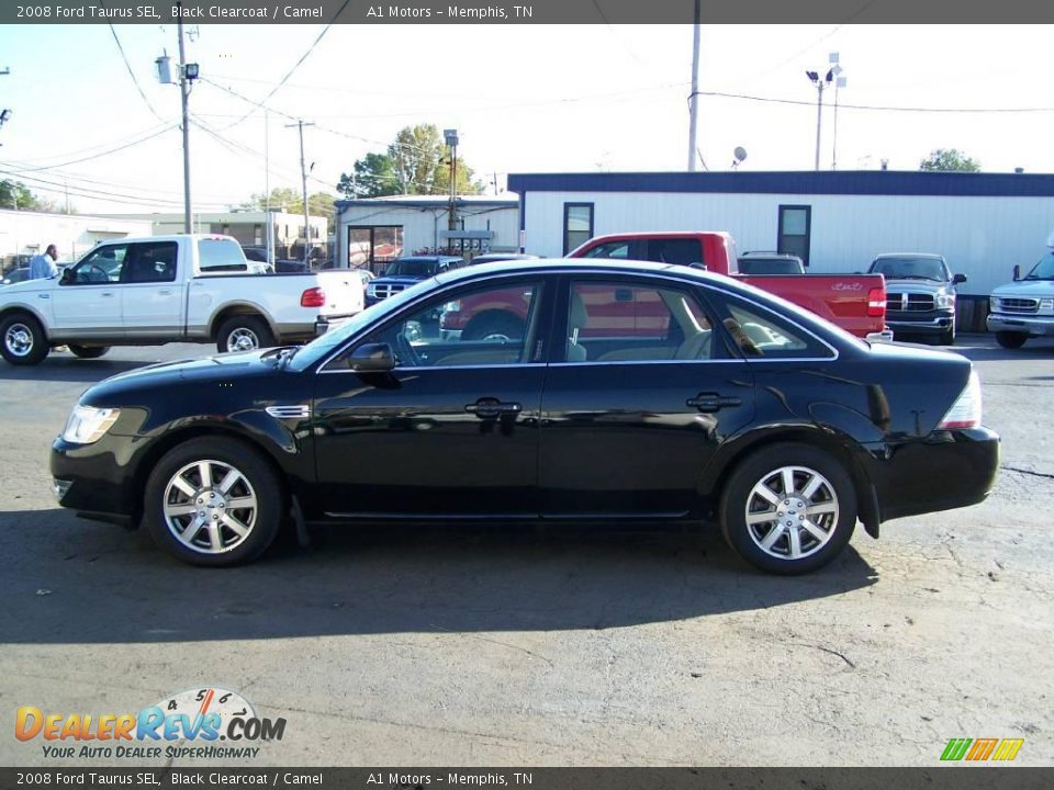 2008 Ford Taurus SEL Black Clearcoat / Camel Photo #1
