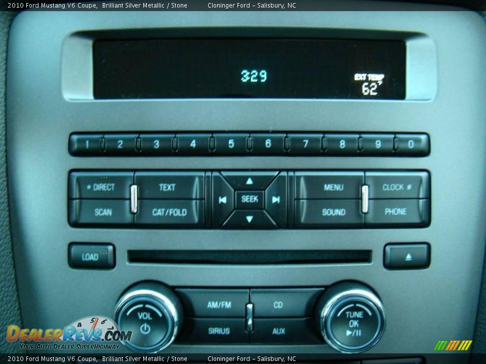 2010 Ford Mustang V6 Coupe Brilliant Silver Metallic / Stone Photo #17