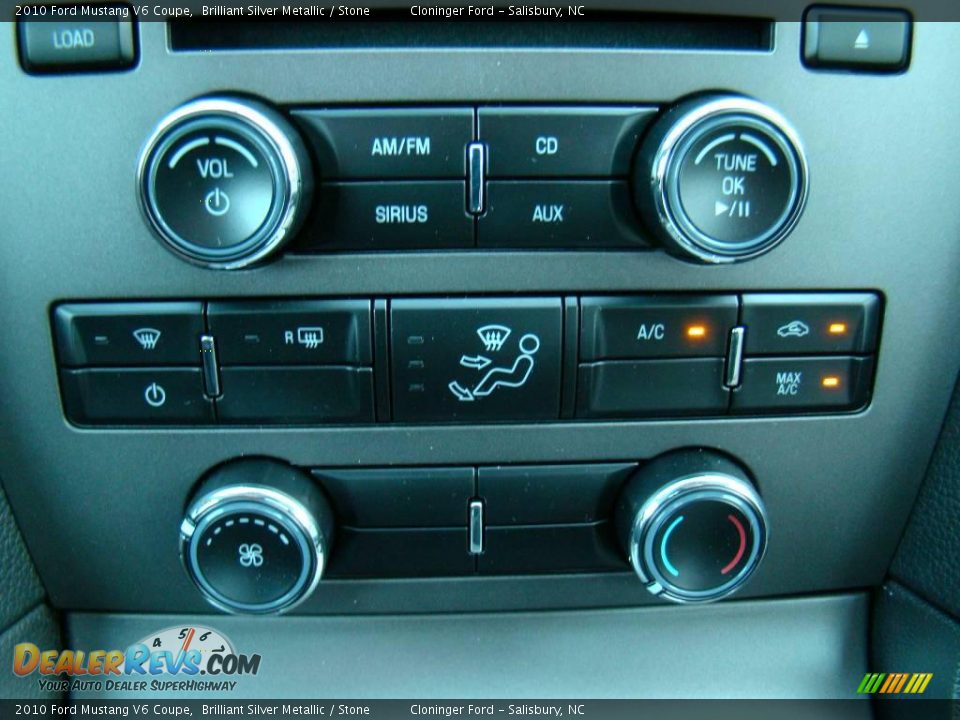 2010 Ford Mustang V6 Coupe Brilliant Silver Metallic / Stone Photo #18