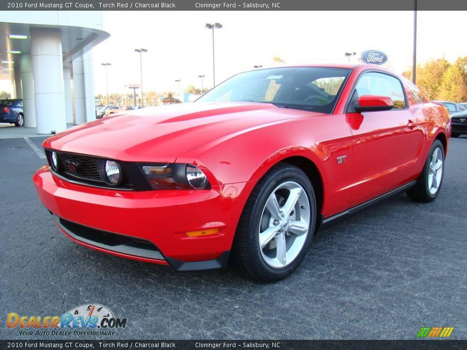 2010 Ford Mustang GT Coupe Torch Red / Charcoal Black Photo #6
