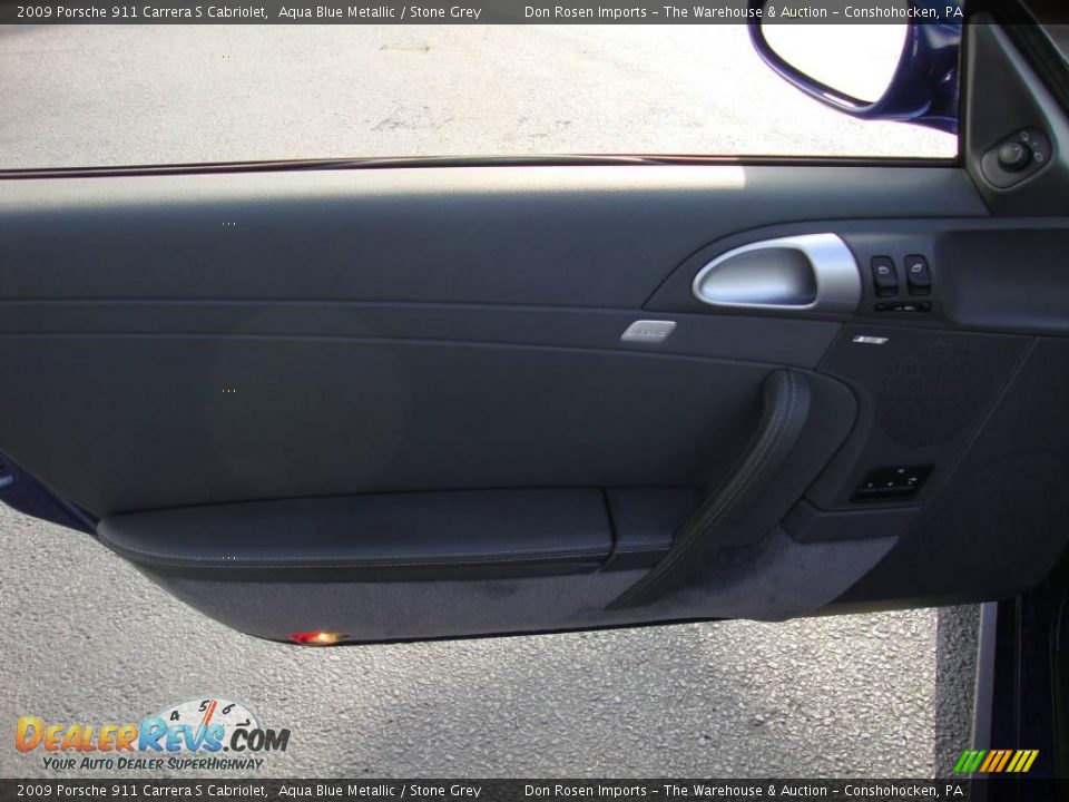 2009 Porsche 911 Carrera S Cabriolet Aqua Blue Metallic / Stone Grey Photo #13