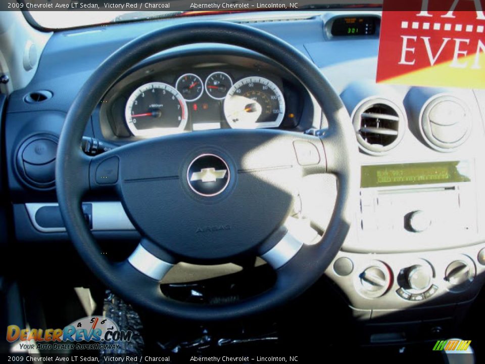 2009 Chevrolet Aveo LT Sedan Victory Red / Charcoal Photo #6