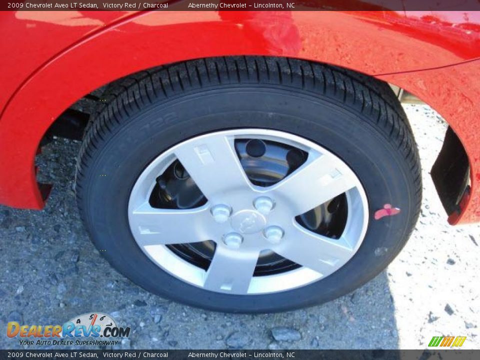 2009 Chevrolet Aveo LT Sedan Victory Red / Charcoal Photo #9