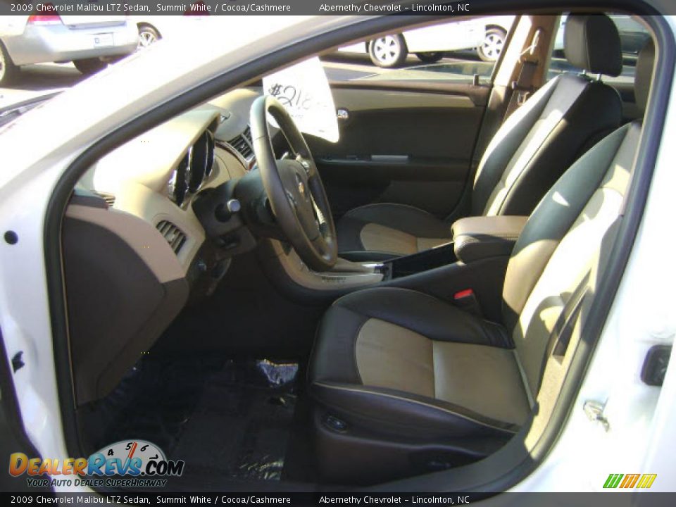 2009 Chevrolet Malibu LTZ Sedan Summit White / Cocoa/Cashmere Photo #4