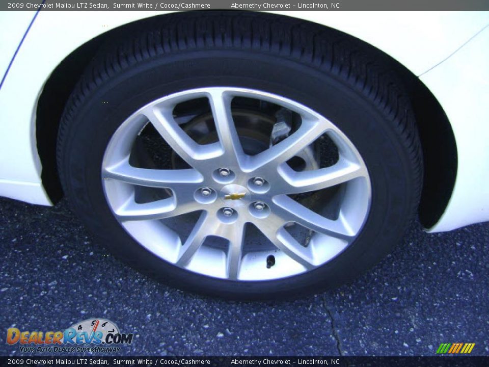 2009 Chevrolet Malibu LTZ Sedan Summit White / Cocoa/Cashmere Photo #9