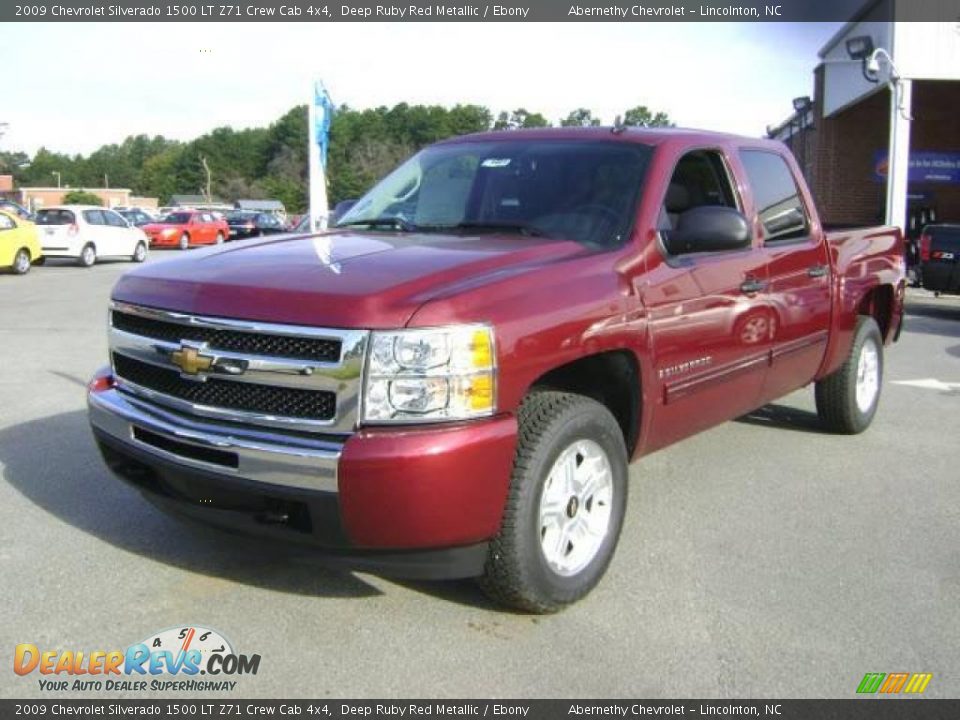 2009 Chevrolet Silverado 1500 LT Z71 Crew Cab 4x4 Deep Ruby Red Metallic / Ebony Photo #1