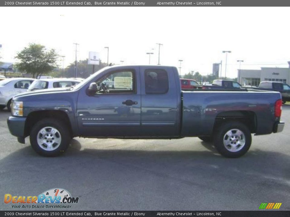 2009 Chevrolet Silverado 1500 LT Extended Cab Blue Granite Metallic / Ebony Photo #3