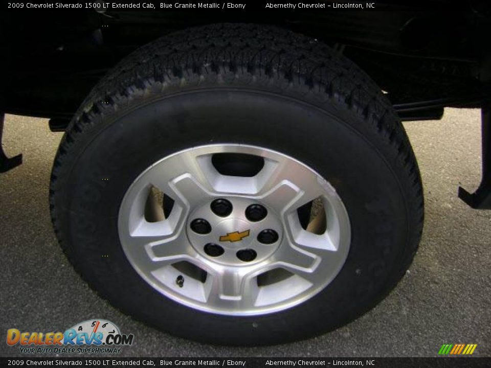 2009 Chevrolet Silverado 1500 LT Extended Cab Blue Granite Metallic / Ebony Photo #8