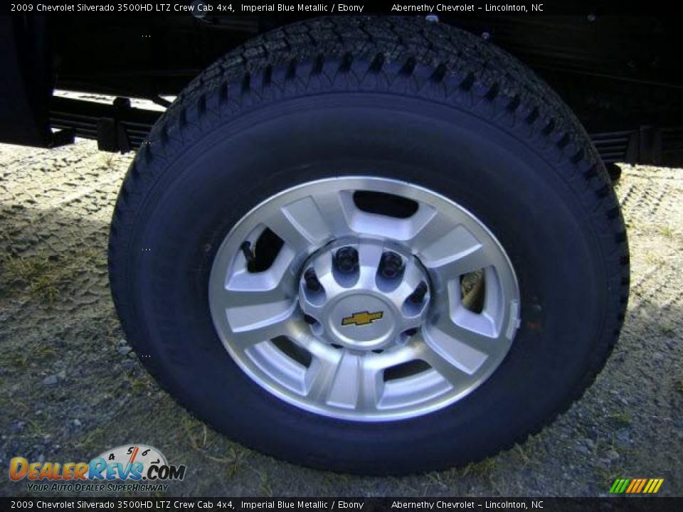 2009 Chevrolet Silverado 3500HD LTZ Crew Cab 4x4 Imperial Blue Metallic / Ebony Photo #9