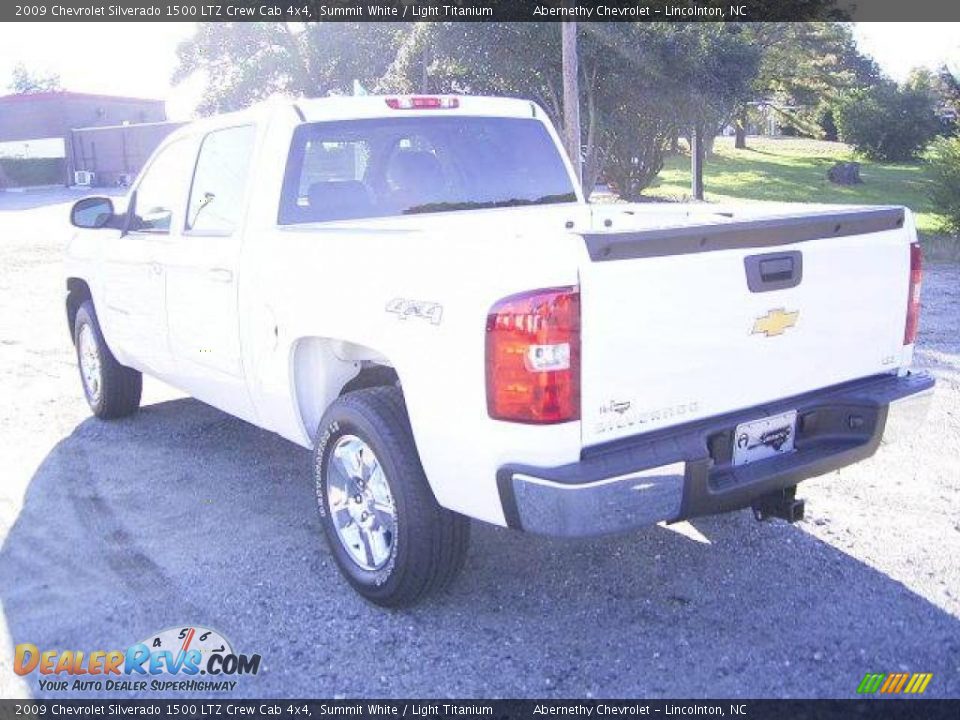2009 Chevrolet Silverado 1500 LTZ Crew Cab 4x4 Summit White / Light Titanium Photo #2