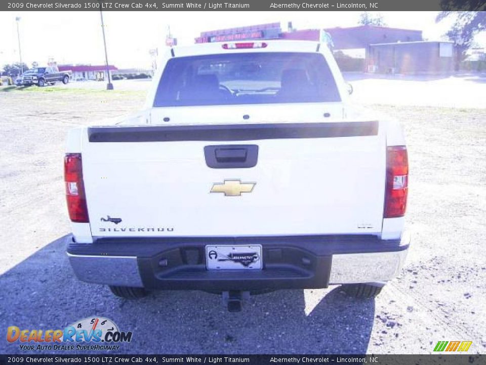 2009 Chevrolet Silverado 1500 LTZ Crew Cab 4x4 Summit White / Light Titanium Photo #3