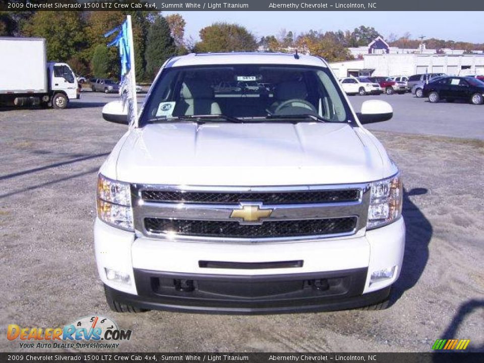 2009 Chevrolet Silverado 1500 LTZ Crew Cab 4x4 Summit White / Light Titanium Photo #7