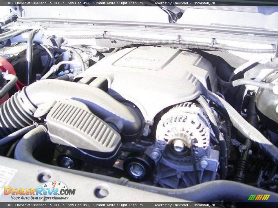 2009 Chevrolet Silverado 1500 LTZ Crew Cab 4x4 Summit White / Light Titanium Photo #20