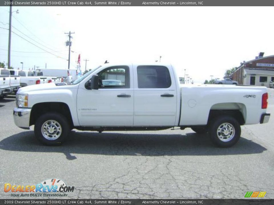 2009 Chevrolet Silverado 2500HD LT Crew Cab 4x4 Summit White / Ebony Photo #3