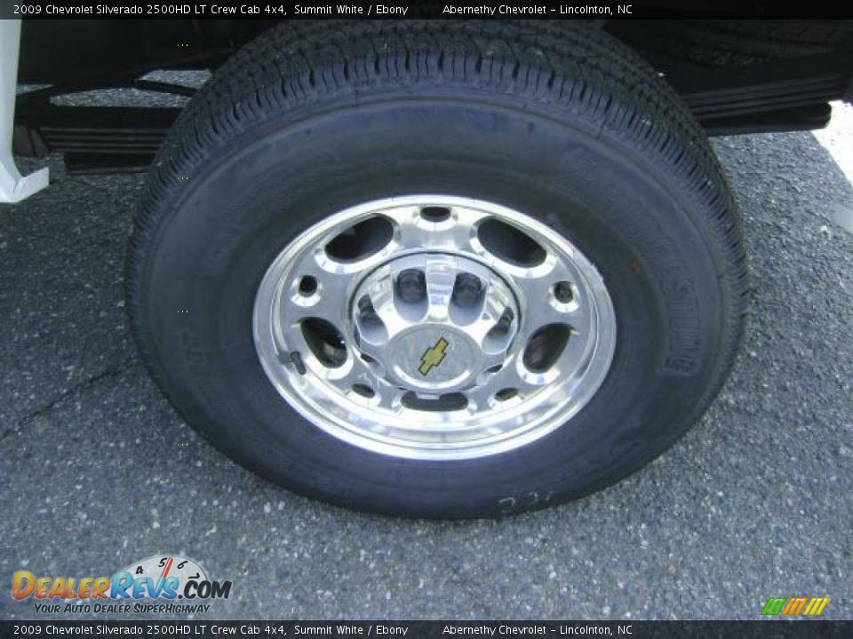 2009 Chevrolet Silverado 2500HD LT Crew Cab 4x4 Summit White / Ebony Photo #9