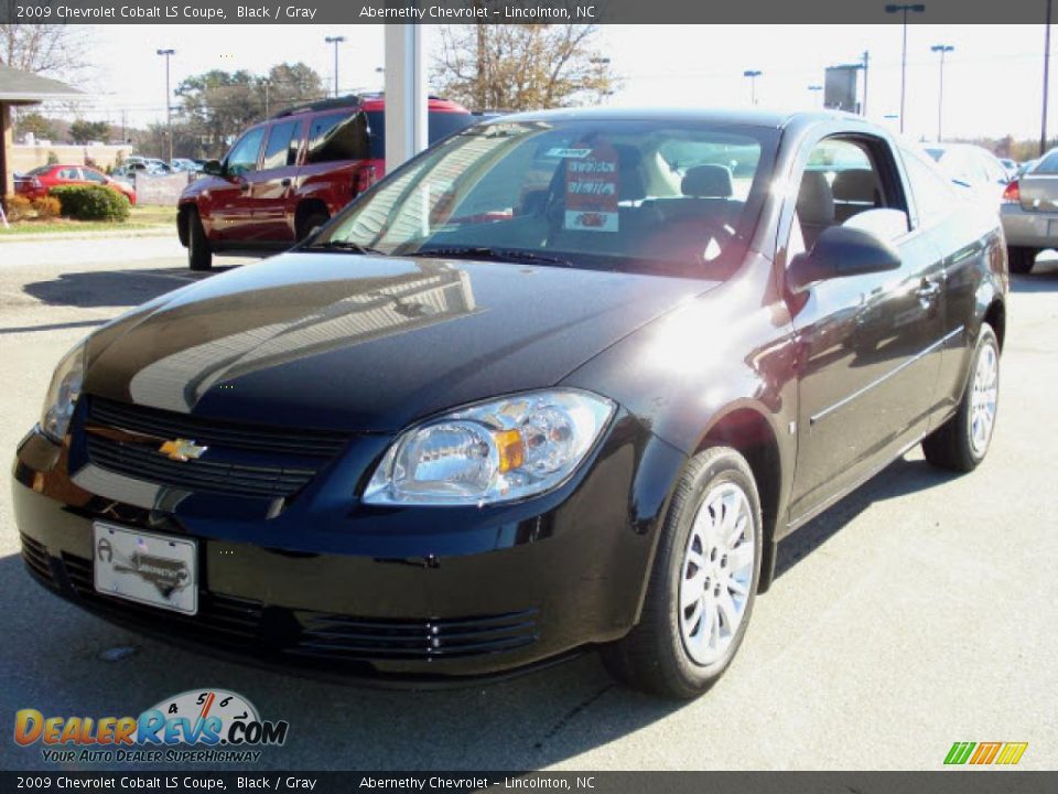 2009 Chevrolet Cobalt LS Coupe Black / Gray Photo #1