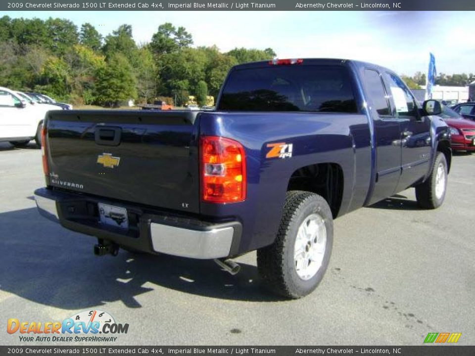 2009 Chevrolet Silverado 1500 LT Extended Cab 4x4 Imperial Blue Metallic / Light Titanium Photo #2