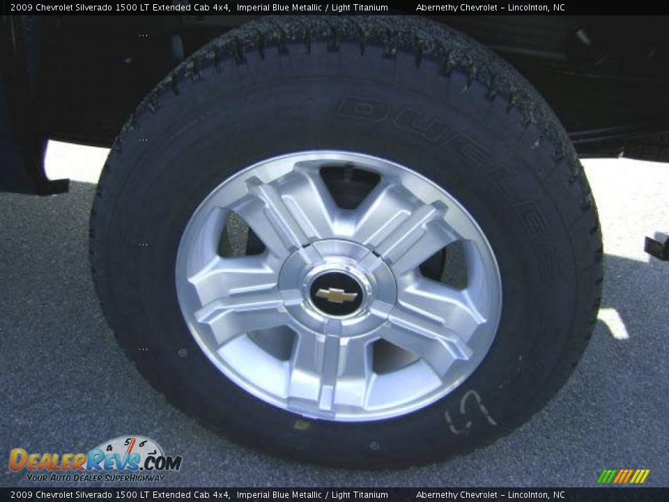 2009 Chevrolet Silverado 1500 LT Extended Cab 4x4 Imperial Blue Metallic / Light Titanium Photo #9