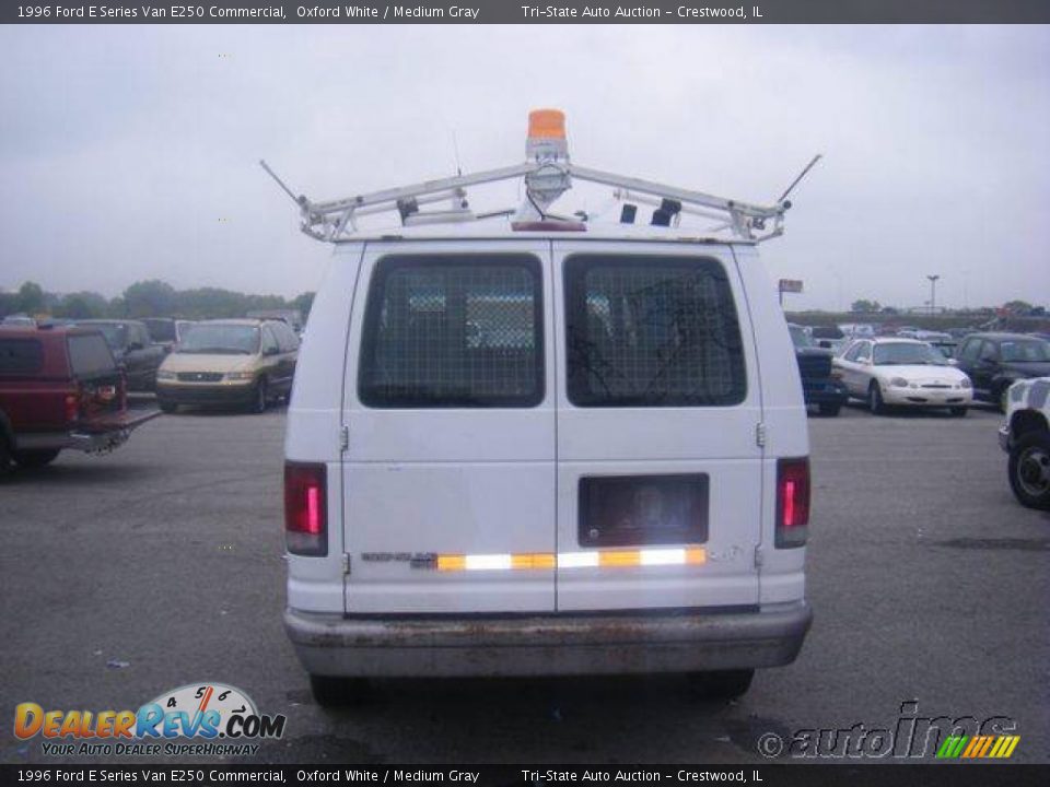 1996 Ford E Series Van E250 Commercial Oxford White / Medium Gray Photo #6