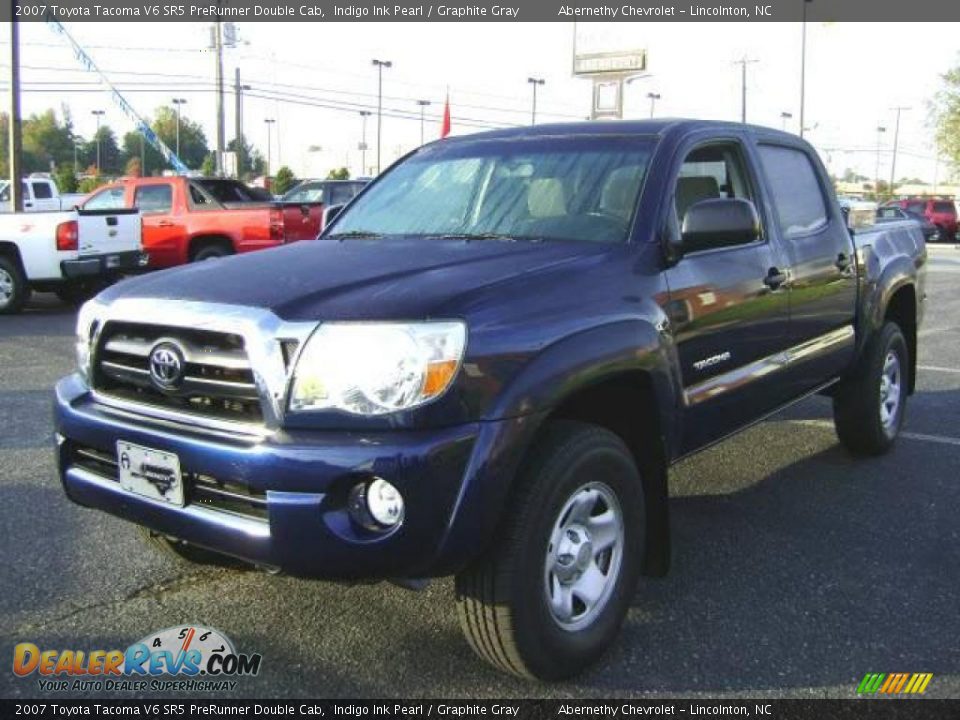 2007 Toyota Tacoma V6 SR5 PreRunner Double Cab Indigo Ink Pearl / Graphite Gray Photo #1