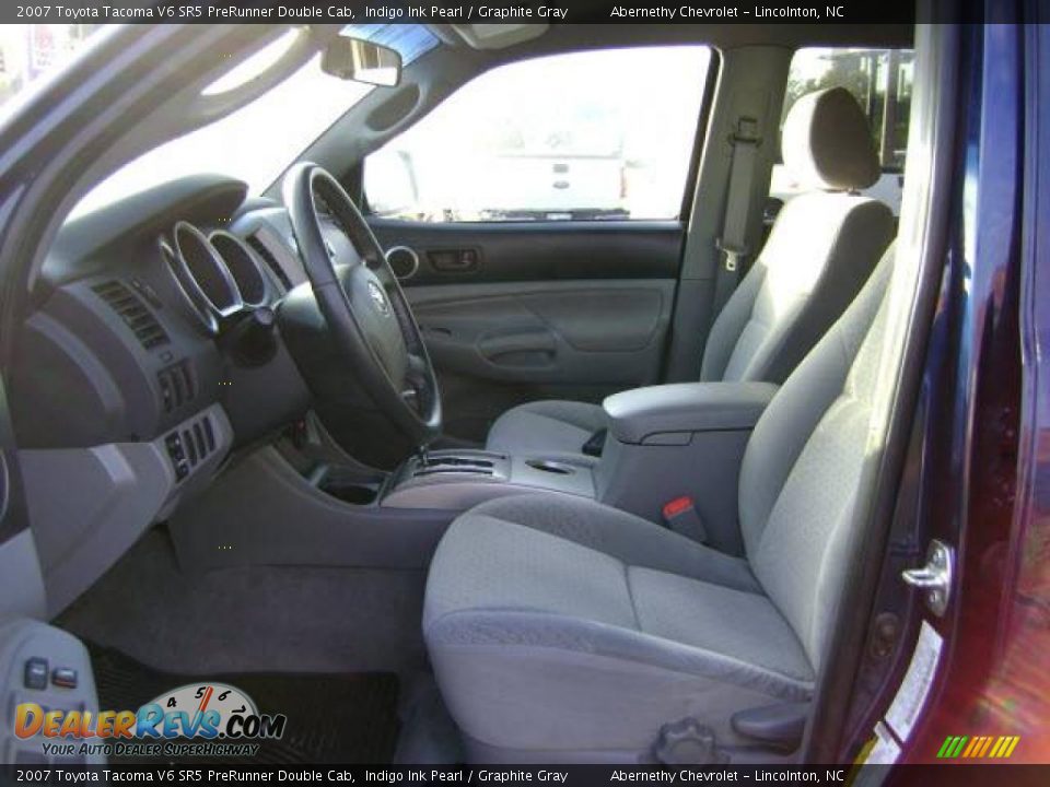 2007 Toyota Tacoma V6 SR5 PreRunner Double Cab Indigo Ink Pearl / Graphite Gray Photo #4