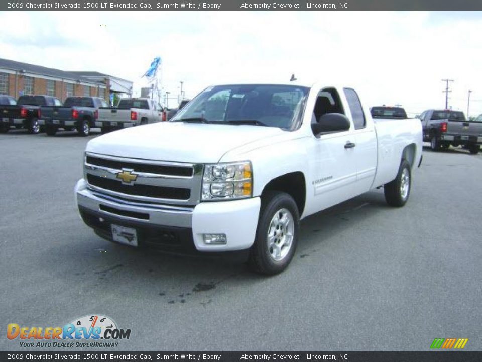 2009 Chevrolet Silverado 1500 LT Extended Cab Summit White / Ebony Photo #1