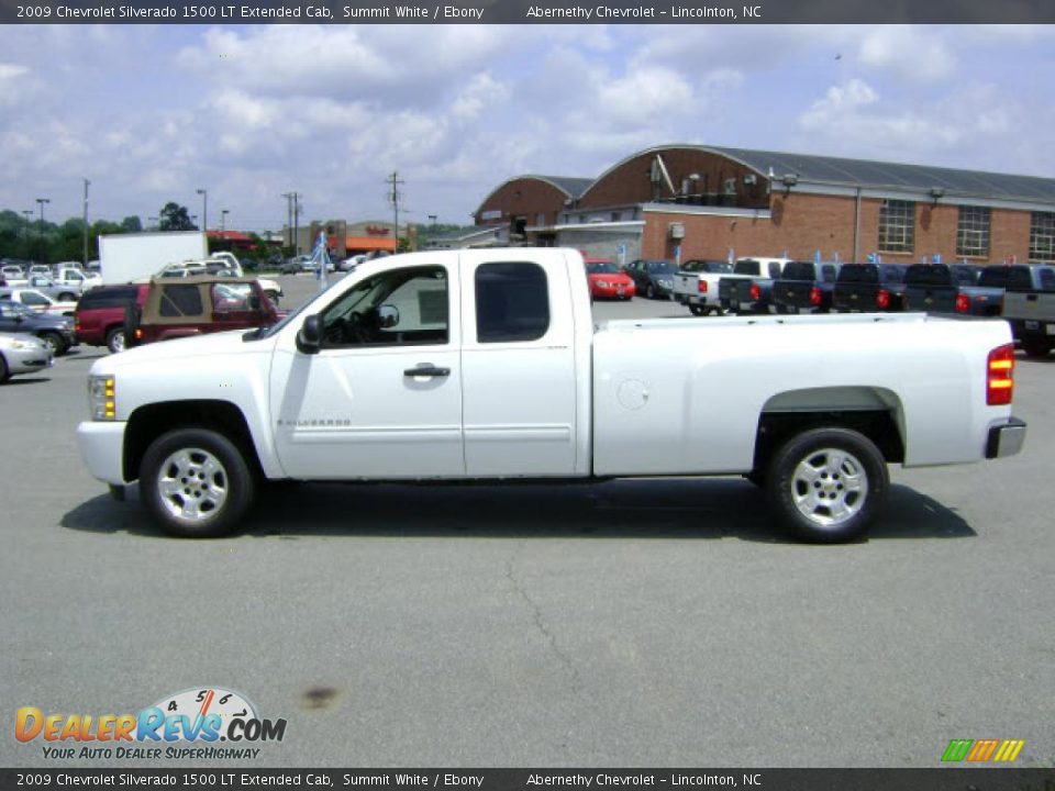 2009 Chevrolet Silverado 1500 LT Extended Cab Summit White / Ebony Photo #3