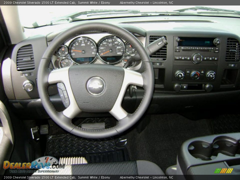 2009 Chevrolet Silverado 1500 LT Extended Cab Summit White / Ebony Photo #6