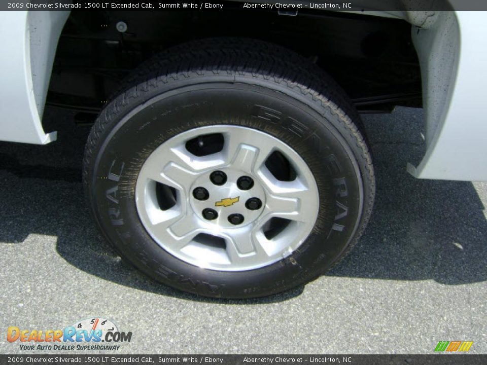 2009 Chevrolet Silverado 1500 LT Extended Cab Summit White / Ebony Photo #9