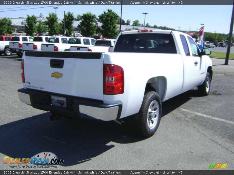 2009 Chevrolet Silverado 1500 Extended Cab 4x4 Summit White / Dark Titanium Photo #2