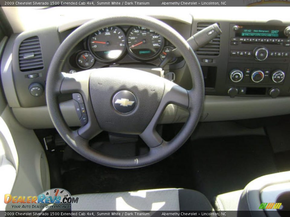 2009 Chevrolet Silverado 1500 Extended Cab 4x4 Summit White / Dark Titanium Photo #6