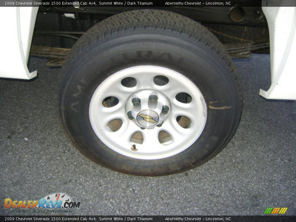 2009 Chevrolet Silverado 1500 Extended Cab 4x4 Summit White / Dark Titanium Photo #9