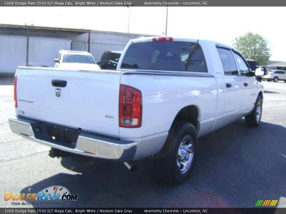 2006 Dodge Ram 2500 SLT Mega Cab Bright White / Medium Slate Gray Photo #2