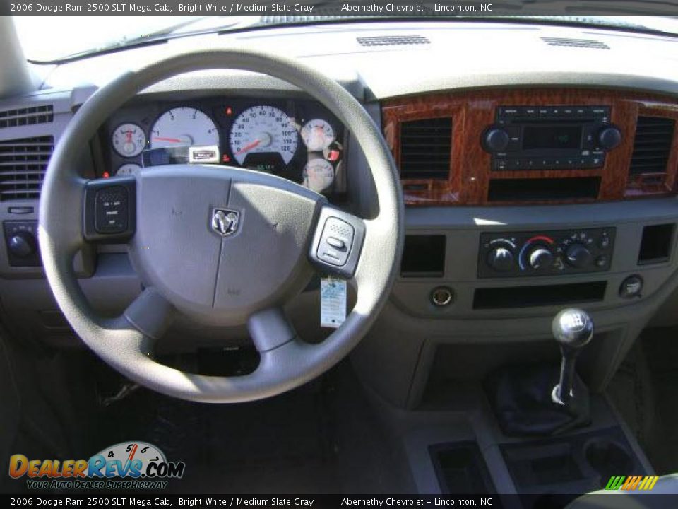 2006 Dodge Ram 2500 SLT Mega Cab Bright White / Medium Slate Gray Photo #6