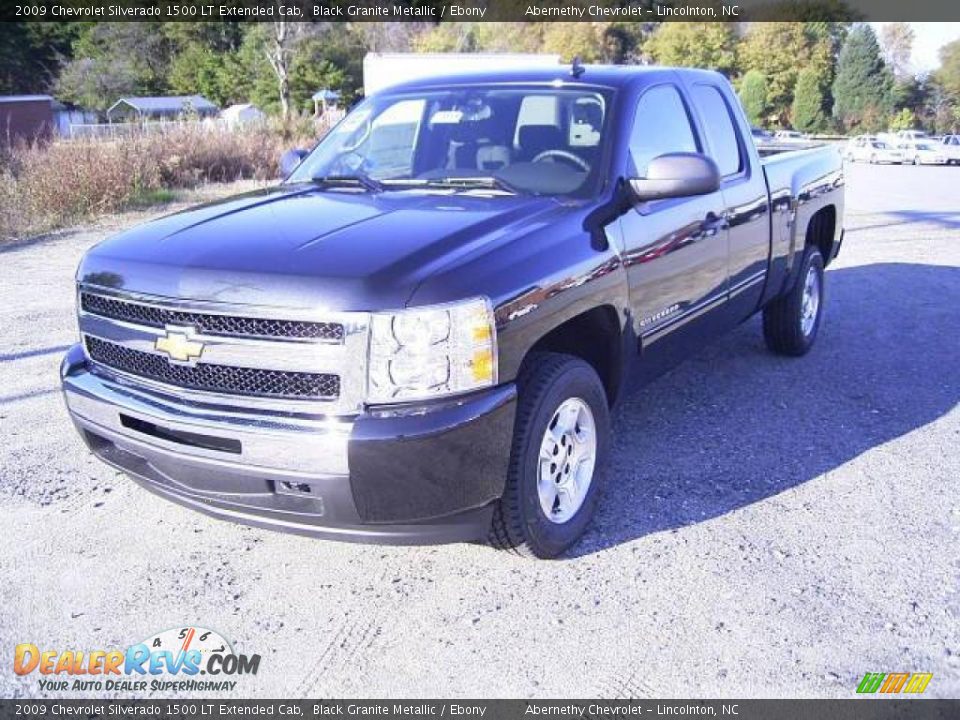 2009 Chevrolet Silverado 1500 LT Extended Cab Black Granite Metallic / Ebony Photo #1