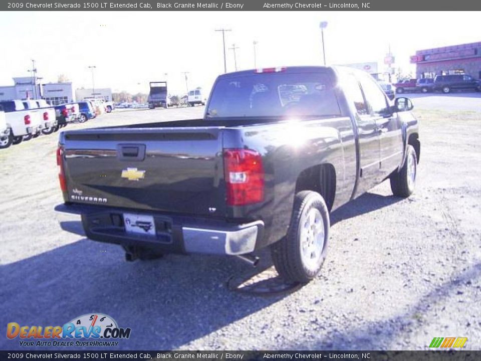 2009 Chevrolet Silverado 1500 LT Extended Cab Black Granite Metallic / Ebony Photo #5