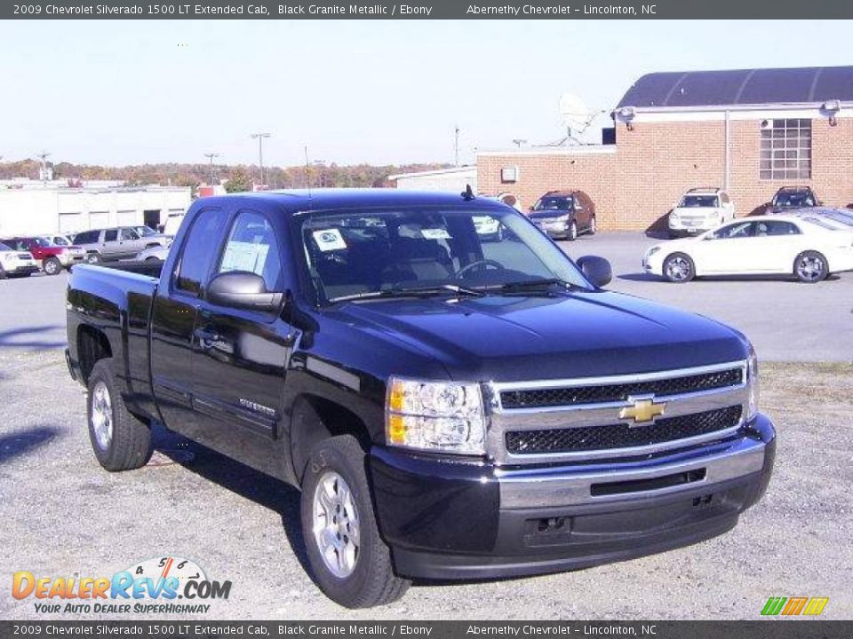 2009 Chevrolet Silverado 1500 LT Extended Cab Black Granite Metallic / Ebony Photo #6