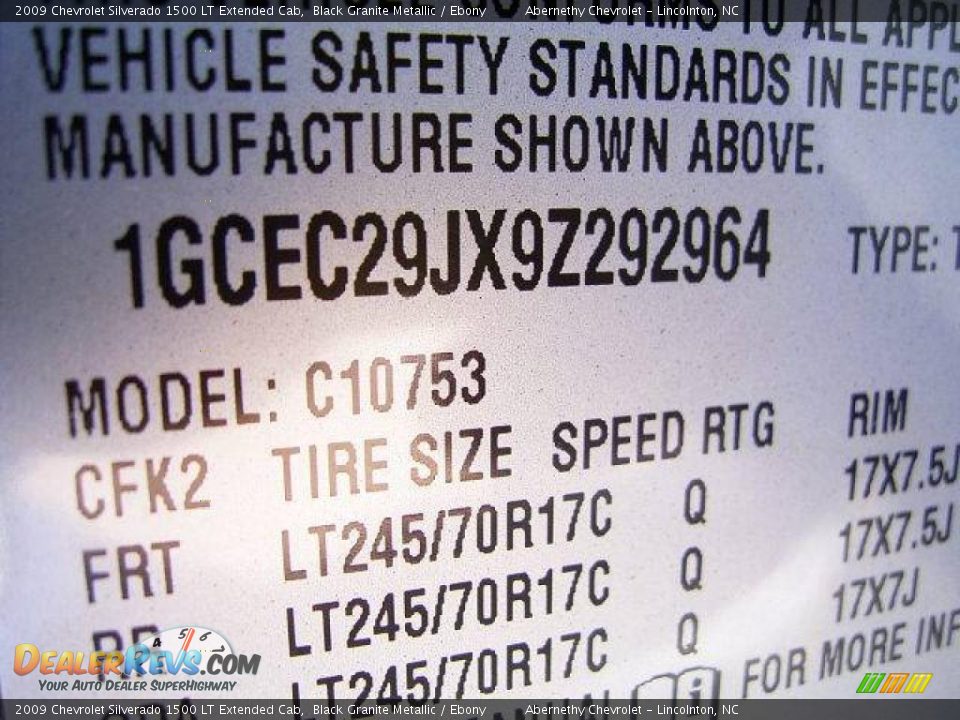 2009 Chevrolet Silverado 1500 LT Extended Cab Black Granite Metallic / Ebony Photo #11