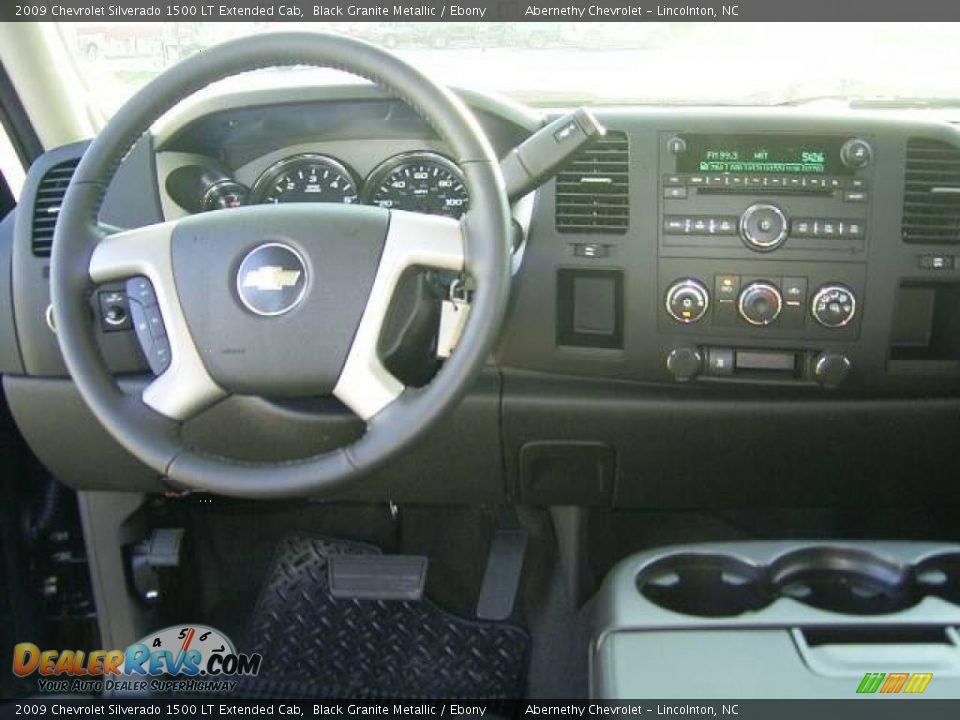 2009 Chevrolet Silverado 1500 LT Extended Cab Black Granite Metallic / Ebony Photo #20