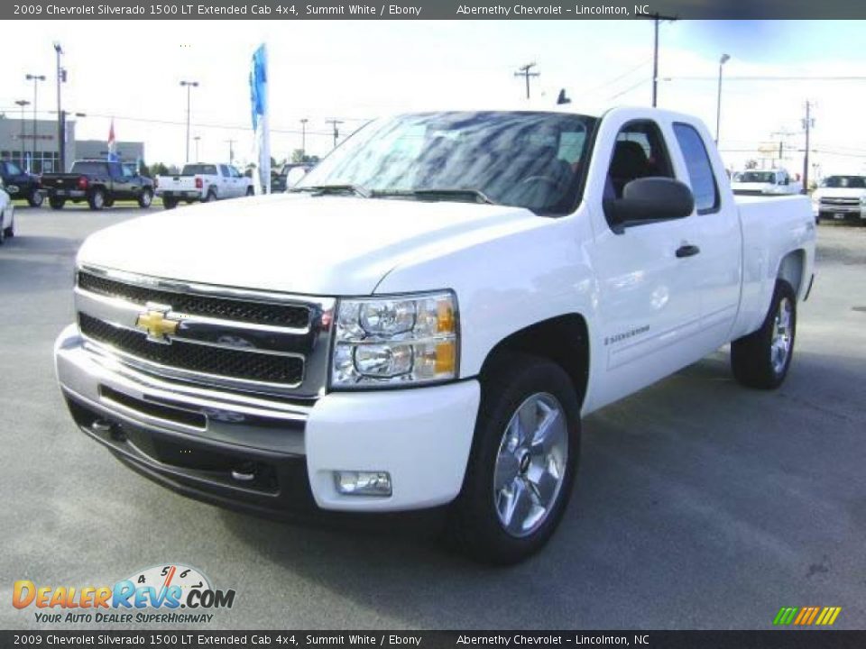 2009 Chevrolet Silverado 1500 LT Extended Cab 4x4 Summit White / Ebony Photo #1