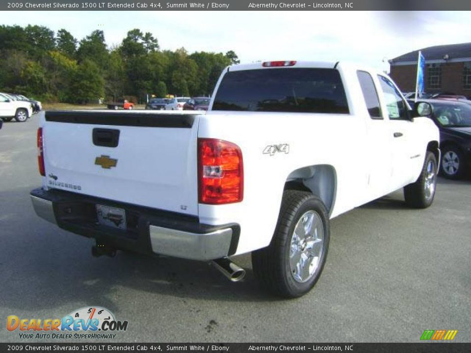 2009 Chevrolet Silverado 1500 LT Extended Cab 4x4 Summit White / Ebony Photo #2