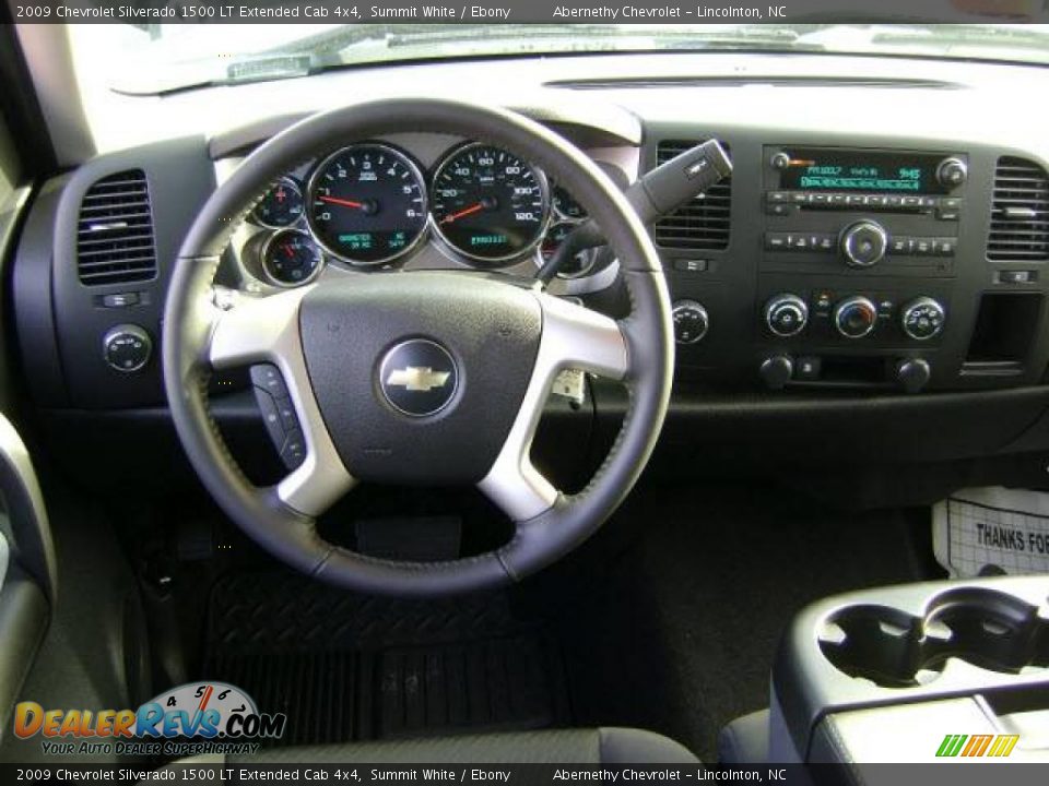 2009 Chevrolet Silverado 1500 LT Extended Cab 4x4 Summit White / Ebony Photo #6